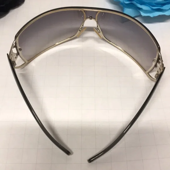 GIORGIO ARMANI SUNGLASSES vintage dust bag ,case original set grey ombré GA logo - Picture 8 of 16